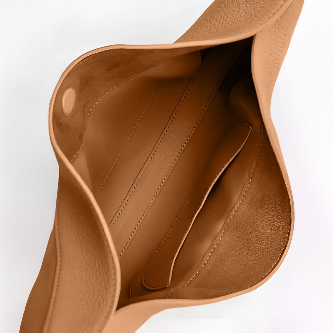 Fay Leather Shoulder Bag Designer Hobo Bag for Women - in Classic Brown | Arvea Bags