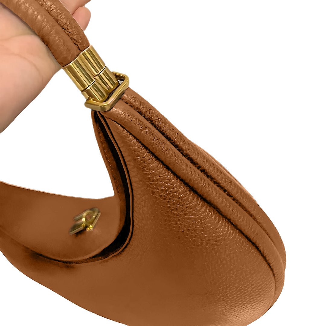 Fay Leather Shoulder Bag Designer Hobo Bag for Women - in Classic Brown | Arvea Bags