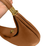 Fay Leather Shoulder Bag Designer Hobo Bag for Women - in Classic Brown | Arvea Bags