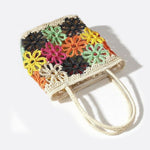 Floral Crochet Woven Tote Bag – Handmade - Style Summer Shoulder Bag - in | Arvea Bags