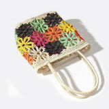 Floral Crochet Woven Tote Bag – Handmade - Style Summer Shoulder Bag - in | Arvea Bags