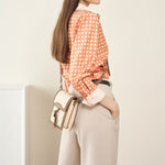 Galadriel | Beige Quilted Leather Crossbody Bag – Classic Elegance & Everyday Charm - in Beige | Arvea Bags