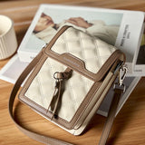 Galadriel | Beige Quilted Leather Crossbody Bag – Classic Elegance & Everyday Charm - in Beige | Arvea Bags