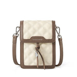 Galadriel | Beige Quilted Leather Crossbody Bag – Classic Elegance & Everyday Charm - in Beige | Arvea Bags