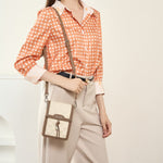 Galadriel | Beige Quilted Leather Crossbody Bag – Classic Elegance & Everyday Charm - in Beige | Arvea Bags
