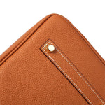 Genuine Leather Structured Tote – Classic Women's Handbag with Elegant Finish - in Light Brown | Arvea Bags