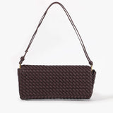 Glossy Clutch Handbag with Detachable Strap – Elegant Evening and Day Accessory - in Burgundy | Arvea Bags