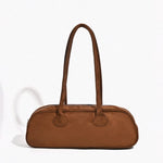 Gracy | Slim Suede Shoulder Bag – Effortless Chic & Elegance - in Brown | Arvea Bags
