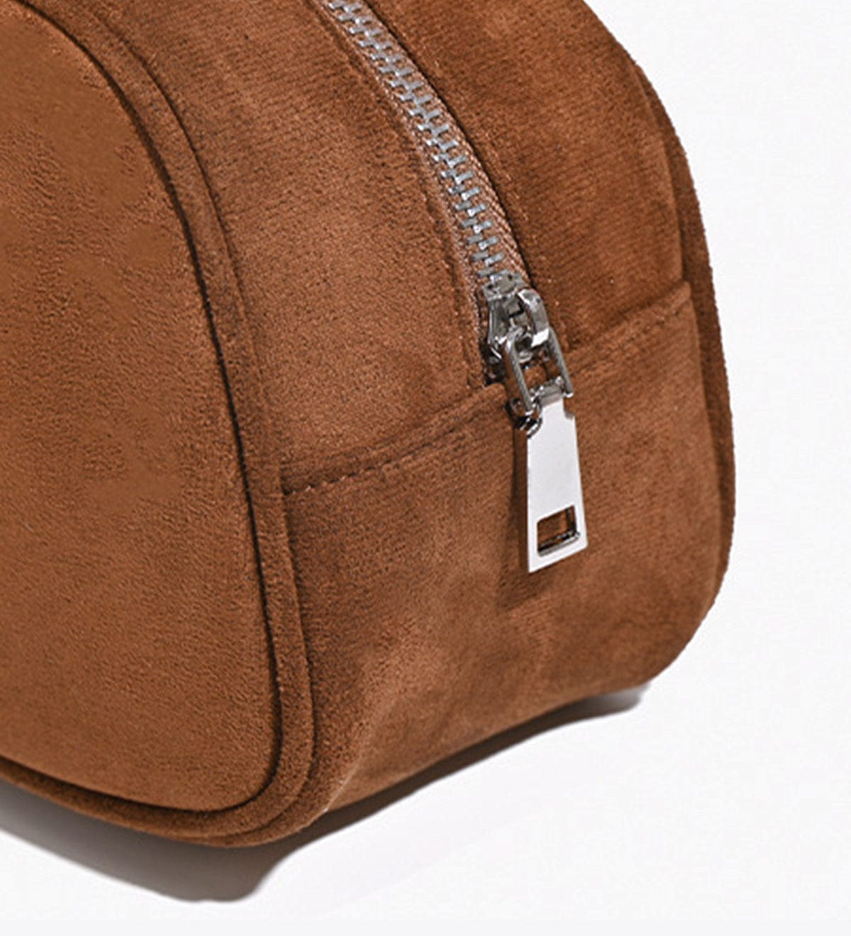 Gracy | Slim Suede Shoulder Bag – Effortless Chic & Elegance - in Brown | Arvea Bags