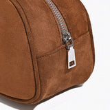 Gracy | Slim Suede Shoulder Bag – Effortless Chic & Elegance - in Brown | Arvea Bags