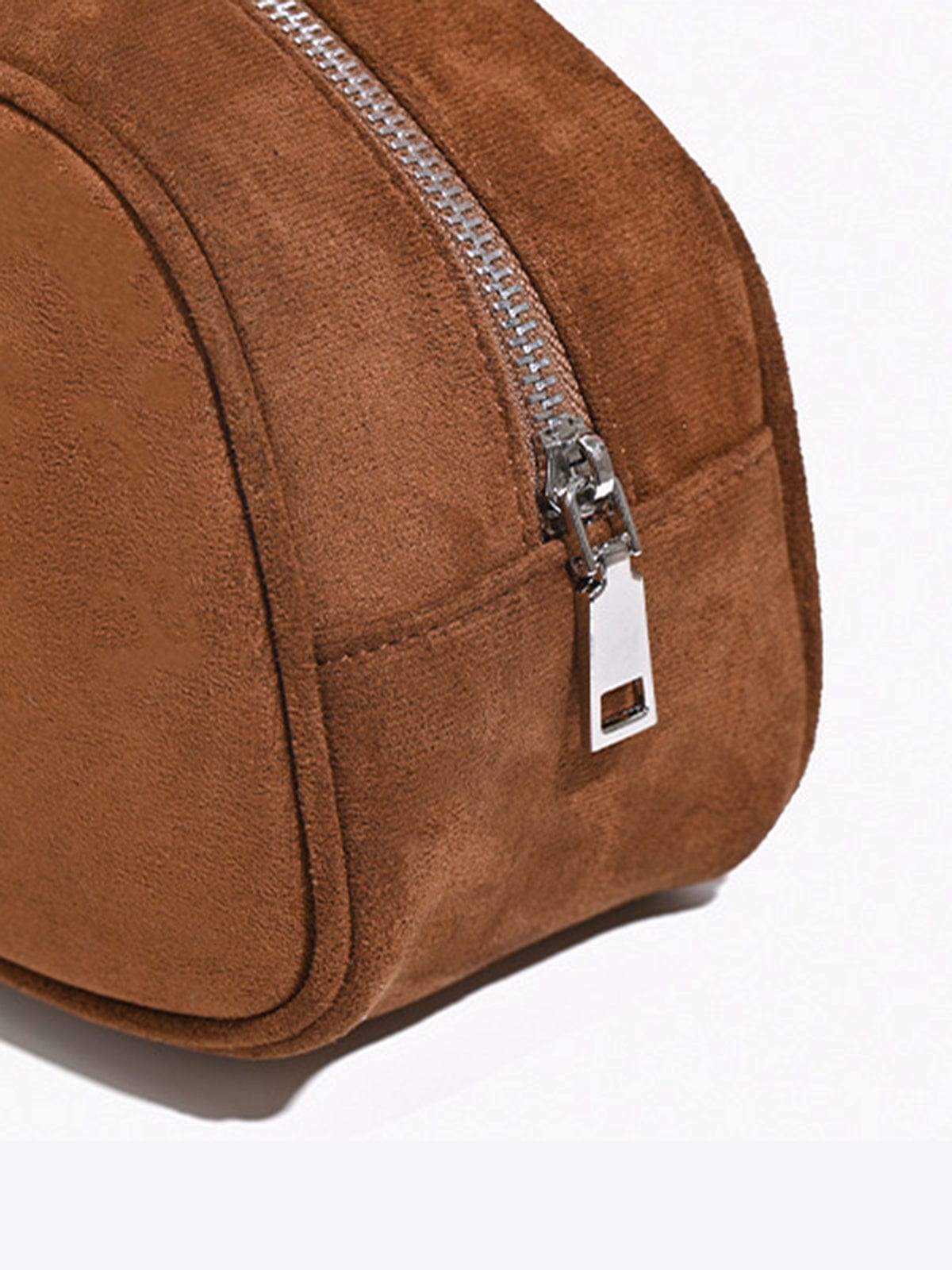 Gracy | Slim Suede Shoulder Bag – Effortless Chic & Elegance - in Brown | Arvea Bags