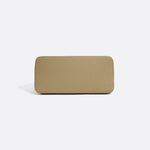 Grained Leather Handbag – Structured Mini Tote with Belt Detail - in Taupe | Arvea Bags