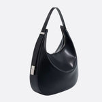 Grand Half - Moon Shoulder Bag - in Black | Arvea Bags