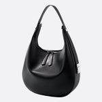 Grand Half - Moon Shoulder Bag - in Black | Arvea Bags