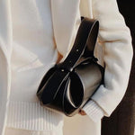 Guinevere | Sculpted Brown Leather Shoulder Bag – Modern Elegance & Artistic Sophistication - in Brown | Arvea Bags