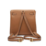 Halia | Elegant Black Leather Backpack – Stylish, Chic & Functional - in Black | Arvea Bags