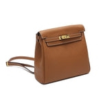 Halia | Elegant Black Leather Backpack – Stylish, Chic & Functional - in Black | Arvea Bags