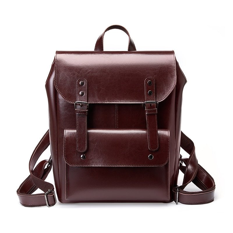 Handcrafted Leather Backpack – Durable Everyday Rucksack for Office & Commuting - in Deep Brown | Arvea Bags