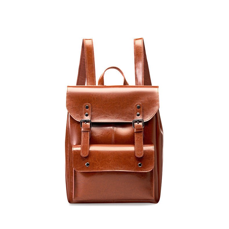 Handcrafted Leather Backpack – Durable Everyday Rucksack for Office & Commuting - in Light Brown | Arvea Bags