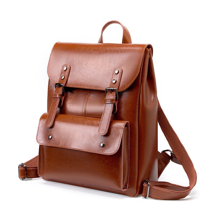 Handcrafted Leather Backpack – Durable Everyday Rucksack for Office & Commuting - in Light Brown | Arvea Bags