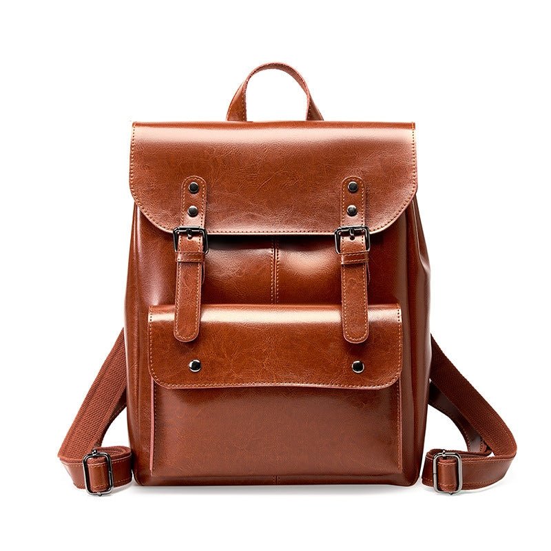 Handcrafted Leather Backpack – Durable Everyday Rucksack for Office & Commuting - in Light Brown | Arvea Bags