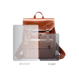 Handcrafted Leather Backpack – Durable Everyday Rucksack for Office & Commuting - in Light Brown | Arvea Bags