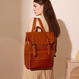 Handcrafted Leather Backpack – Durable Everyday Rucksack for Office & Commuting - in Light Brown | Arvea Bags