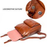 Handcrafted Leather Backpack – Durable Everyday Rucksack for Office & Commuting - in Light Brown | Arvea Bags