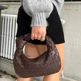 Handcrafted Mini Leather Woven Bag – Chic Everyday Essential - in Black | Arvea Bags