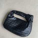Handcrafted Mini Leather Woven Bag – Chic Everyday Essential - in Black | Arvea Bags