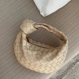 Handcrafted Mini Leather Woven Bag – Chic Everyday Essential - in Black | Arvea Bags