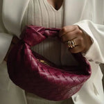 Handcrafted Mini Leather Woven Bag – Chic Everyday Essential - in Black | Arvea Bags