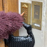 Handcrafted Mini Leather Woven Bag – Chic Everyday Essential - in Black | Arvea Bags