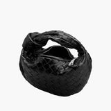 Handcrafted Mini Leather Woven Bag – Chic Everyday Essential - in Black | Arvea Bags
