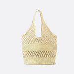 Handwoven Crochet Tote Bag – Lightweight & Stylish - in Beige | Arvea Bags