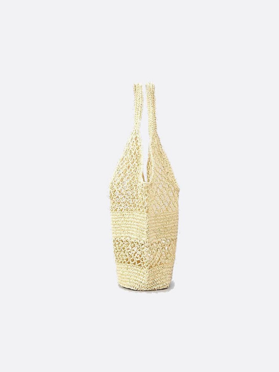 Handwoven Crochet Tote Bag – Lightweight & Stylish - in Beige | Arvea Bags