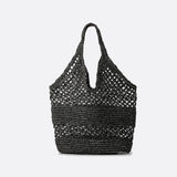 Handwoven Crochet Tote Bag – Lightweight & Stylish - in Black | Arvea Bags