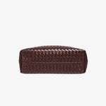 Handwoven Leather Shoulder Bag – Slouchy Burgundy Hobo | Elegant & Functional - in Wine Red | Arvea Bags
