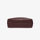 Handwoven Leather Shoulder Bag – Slouchy Burgundy Hobo | Elegant & Functional - in Wine Red | Arvea Bags