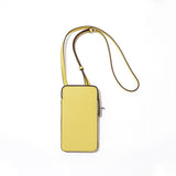 Hespera | Leather Crossbody Phone Bag – Sleek & Modern Minimalism - in Beige Gray | Arvea Bags