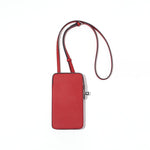 Hespera | Leather Crossbody Phone Bag – Sleek & Modern Minimalism - in Black | Arvea Bags