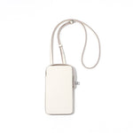 Hespera | Leather Crossbody Phone Bag – Sleek & Modern Minimalism - in Light Beige | Arvea Bags