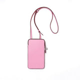 Hespera | Leather Crossbody Phone Bag – Sleek & Modern Minimalism - in Light Green | Arvea Bags