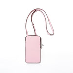 Hespera | Leather Crossbody Phone Bag – Sleek & Modern Minimalism - in Light Green | Arvea Bags