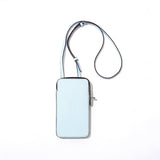 Hespera | Leather Crossbody Phone Bag – Sleek & Modern Minimalism - in Light Green | Arvea Bags