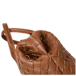 Hestia | Elegant Brown Woven Leather Handbag – Timeless Craftsmanship & Everyday Luxury - in Black | Arvea Bags
