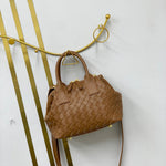 Hestia | Elegant Brown Woven Leather Handbag – Timeless Craftsmanship & Everyday Luxury - in Light Brown | Arvea Bags
