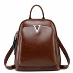 Illyria | Sleek Black Leather Backpack – Modern, Stylish & Functional - in Brown | Arvea Bags