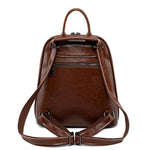Illyria | Sleek Black Leather Backpack – Modern, Stylish & Functional - in Brown | Arvea Bags