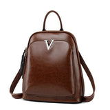 Illyria | Sleek Black Leather Backpack – Modern, Stylish & Functional - in Tan Brown | Arvea Bags